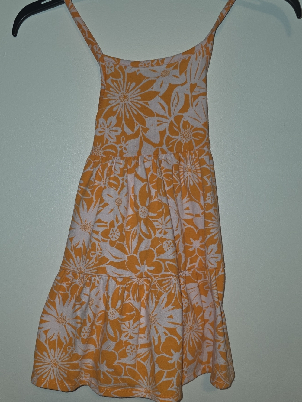 Cat & Jack Orange and White Floral Sundress